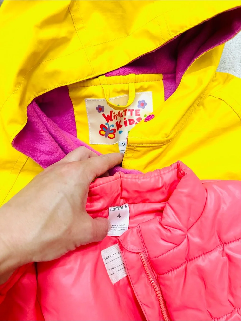 Lot Girls Vest & Raincoat Size 3/4T Years Excellent Condition